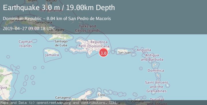 Map of DOMINICAN REPUBLIC REGION