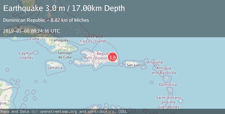 Map of DOMINICAN REPUBLIC REGION