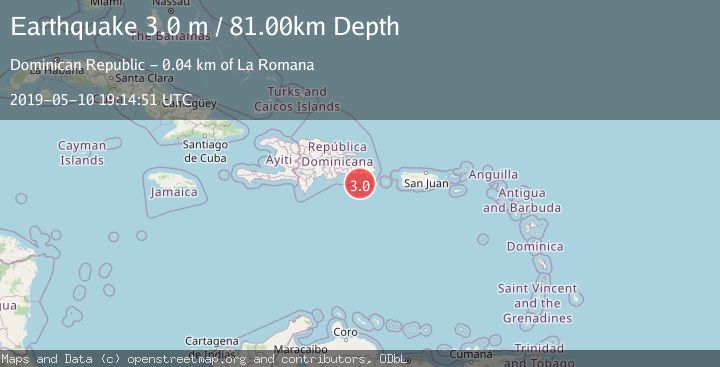 Map of DOMINICAN REPUBLIC REGION