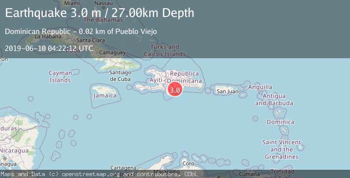 Map of DOMINICAN REPUBLIC REGION