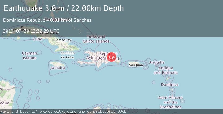 Map of DOMINICAN REPUBLIC REGION