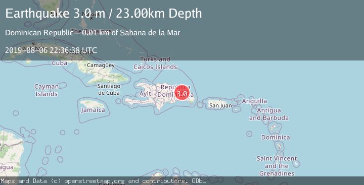 Map of DOMINICAN REPUBLIC REGION