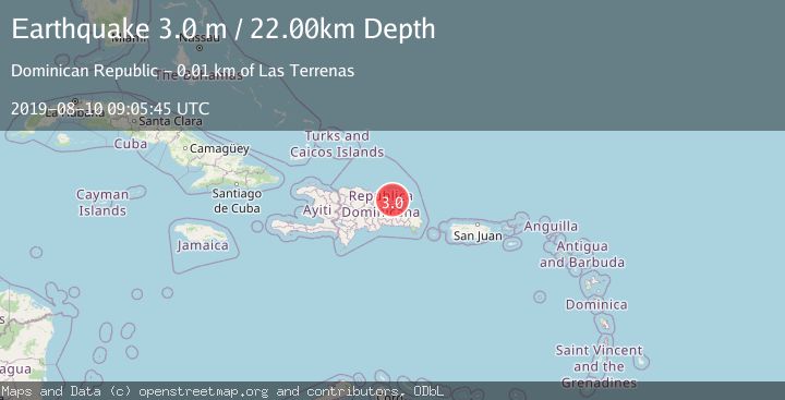 Map of DOMINICAN REPUBLIC REGION