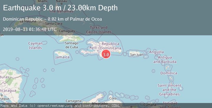 Map of DOMINICAN REPUBLIC REGION