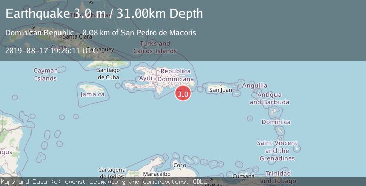 Map of DOMINICAN REPUBLIC REGION