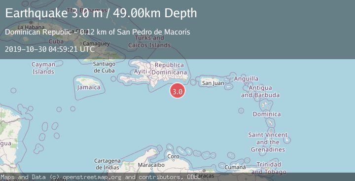 Map of DOMINICAN REPUBLIC REGION