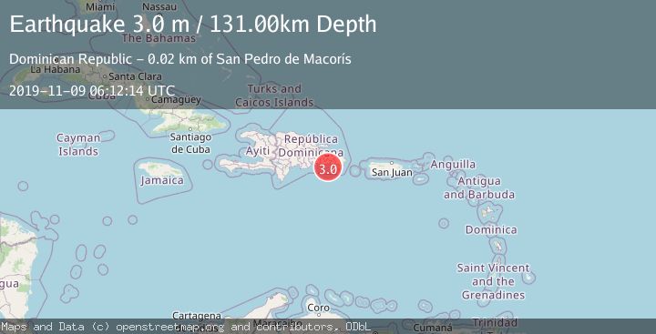 Map of DOMINICAN REPUBLIC REGION