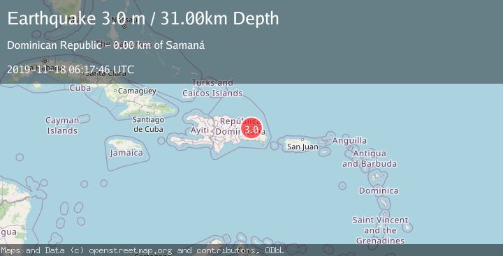Map of DOMINICAN REPUBLIC REGION