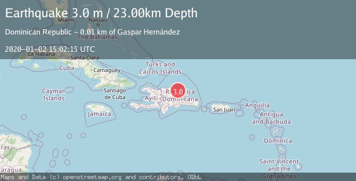 Map of DOMINICAN REPUBLIC REGION