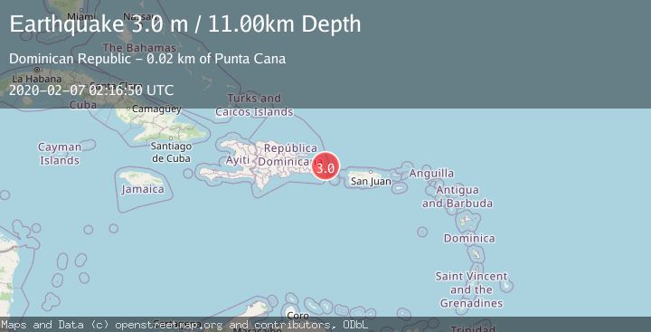 Map of DOMINICAN REPUBLIC REGION