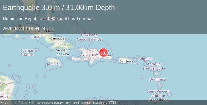 Map of DOMINICAN REPUBLIC REGION