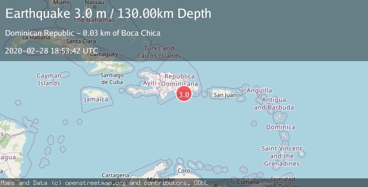 Map of DOMINICAN REPUBLIC REGION