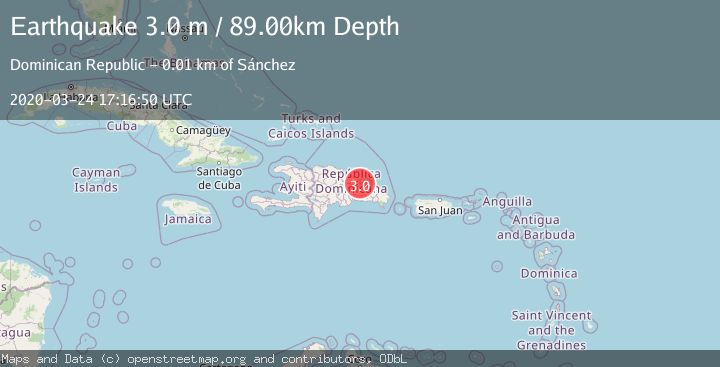 Map of DOMINICAN REPUBLIC REGION