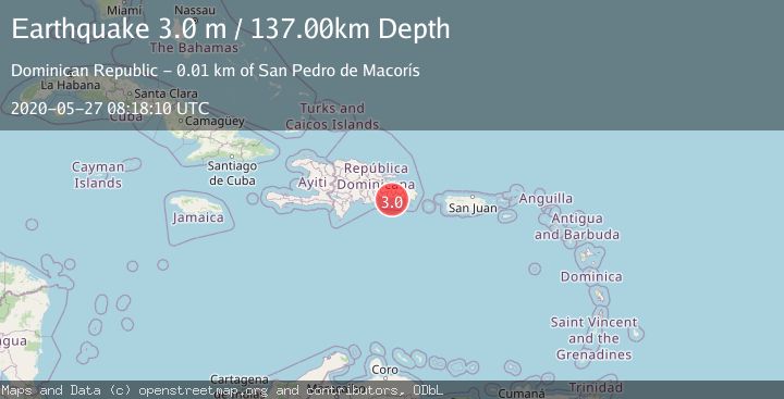 Map of DOMINICAN REPUBLIC REGION