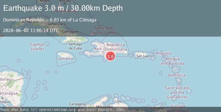 Map of DOMINICAN REPUBLIC REGION