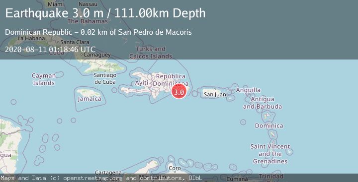 Map of DOMINICAN REPUBLIC REGION