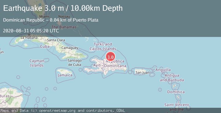 Map of DOMINICAN REPUBLIC REGION