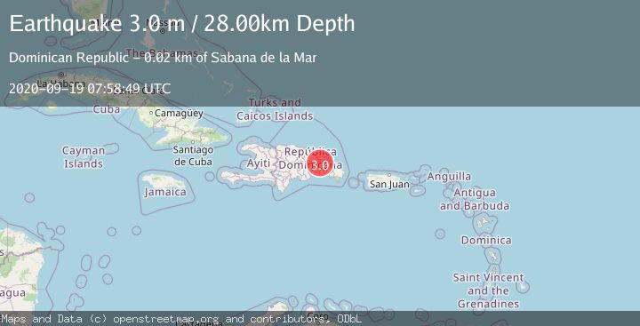Map of DOMINICAN REPUBLIC