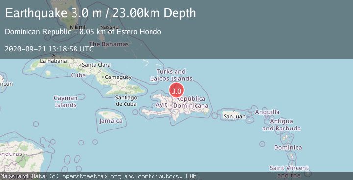 Map of DOMINICAN REPUBLIC REGION