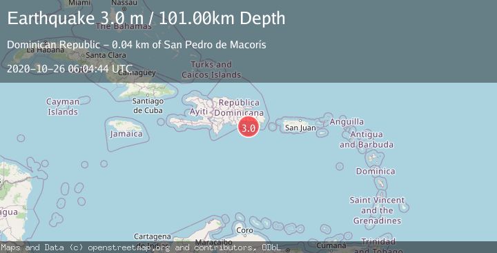 Map of DOMINICAN REPUBLIC REGION