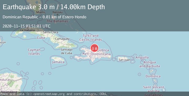 Map of DOMINICAN REPUBLIC REGION