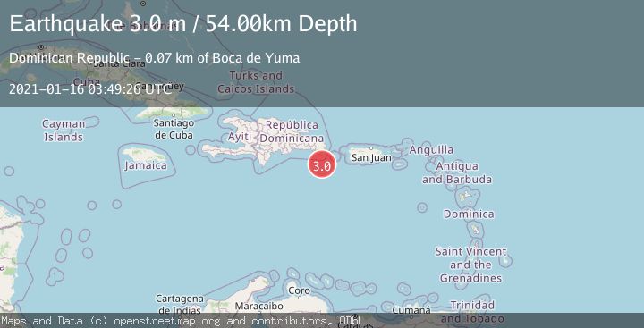 Map of DOMINICAN REPUBLIC REGION