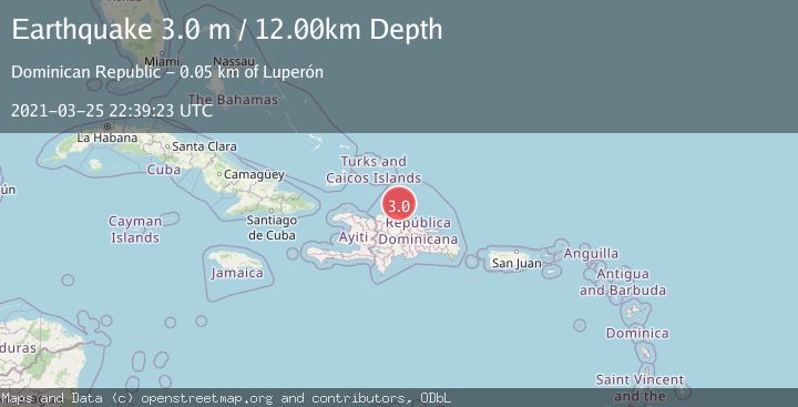 Map of DOMINICAN REPUBLIC REGION