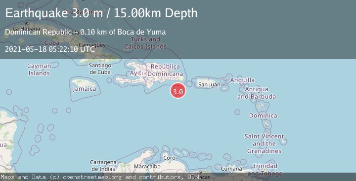 Map of DOMINICAN REPUBLIC REGION