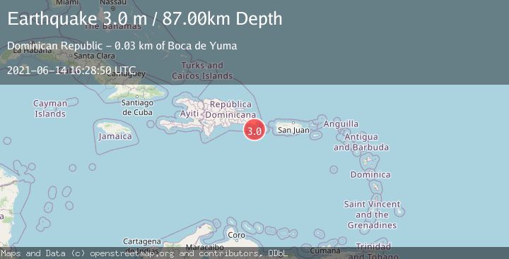 Map of DOMINICAN REPUBLIC REGION