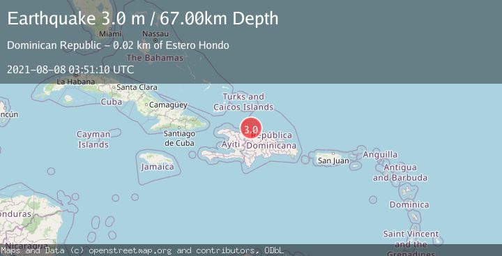 Map of DOMINICAN REPUBLIC REGION
