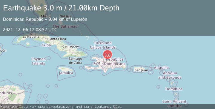 Map of DOMINICAN REPUBLIC REGION