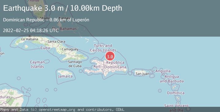 Map of DOMINICAN REPUBLIC REGION