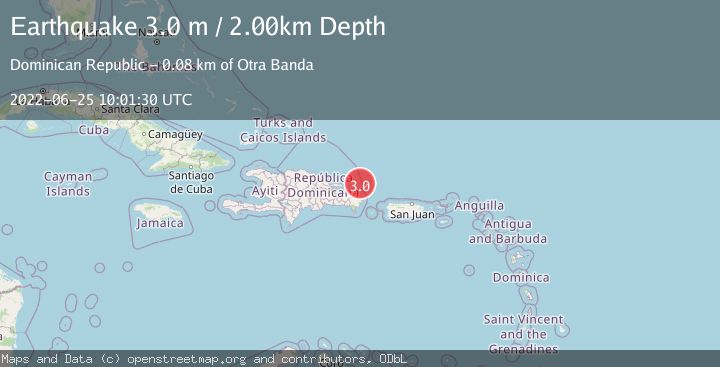 Map of DOMINICAN REPUBLIC REGION