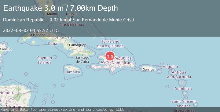 Map of DOMINICAN REPUBLIC REGION