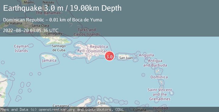 Map of MONA PASSAGE, DOMINICAN REPUBLIC