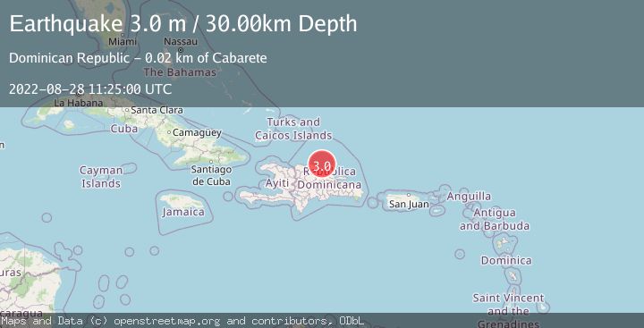 Map of DOMINICAN REPUBLIC REGION