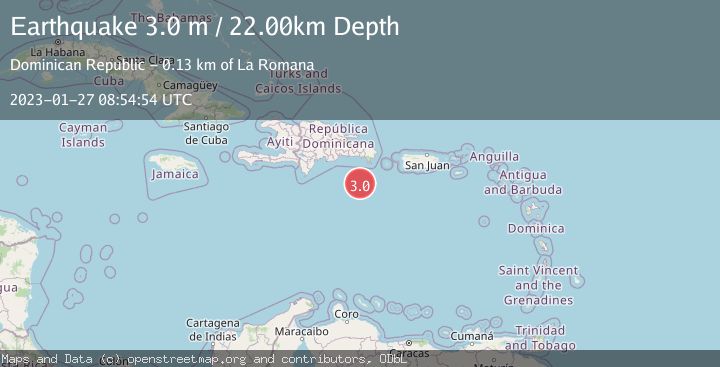 Map of DOMINICAN REPUBLIC REGION