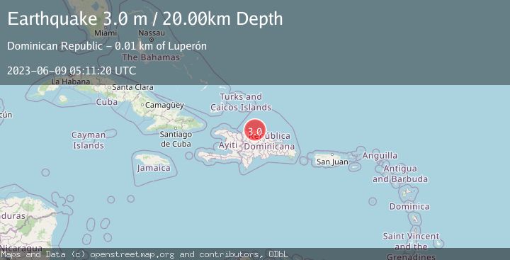 Map of DOMINICAN REPUBLIC REGION
