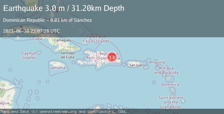 Map of DOMINICAN REPUBLIC REGION