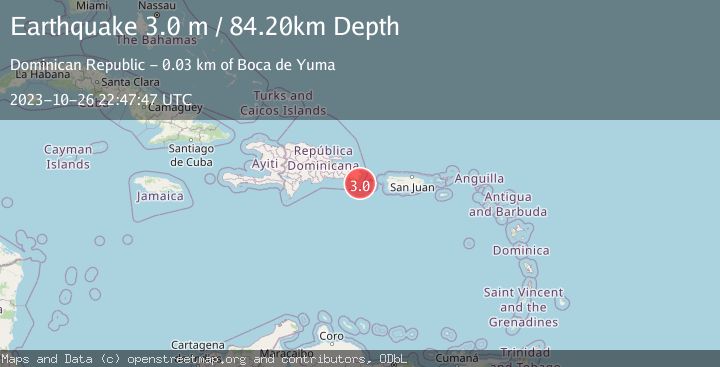 Map of MONA PASSAGE, DOMINICAN REPUBLIC