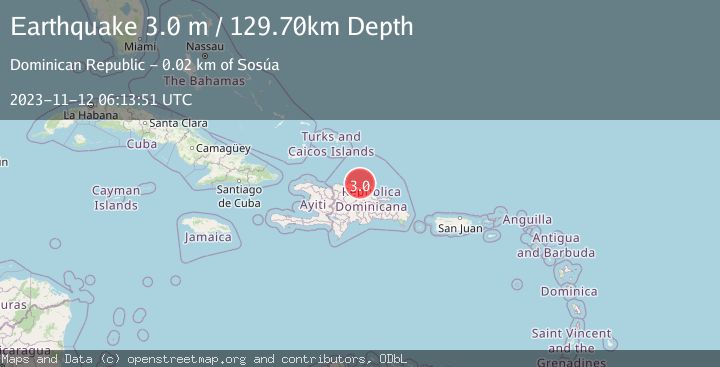Map of DOMINICAN REPUBLIC REGION
