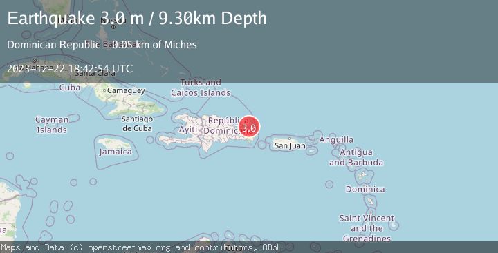 Map of DOMINICAN REPUBLIC REGION