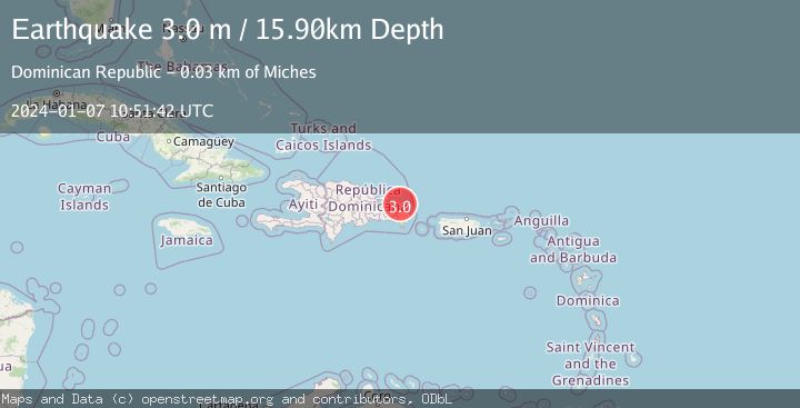 Map of DOMINICAN REPUBLIC REGION
