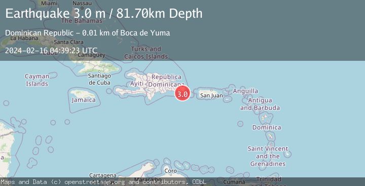 Map of MONA PASSAGE, DOMINICAN REPUBLIC