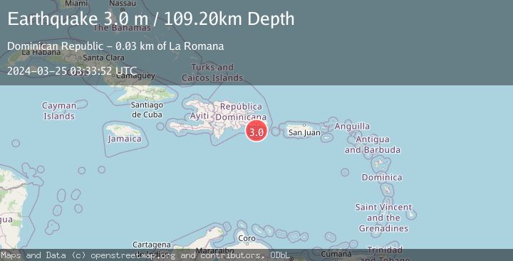 Map of DOMINICAN REPUBLIC REGION