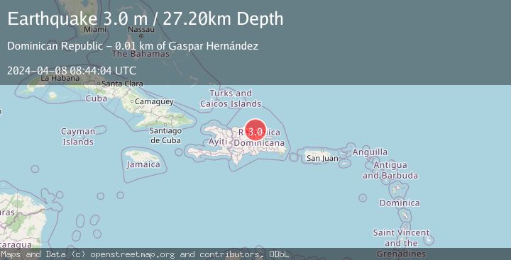 Map of DOMINICAN REPUBLIC REGION
