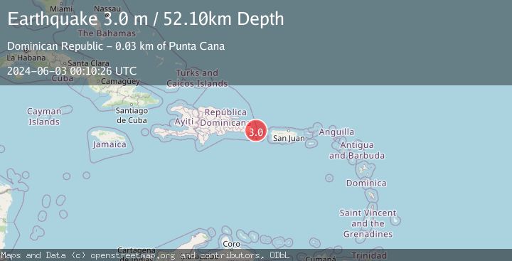 Map of MONA PASSAGE, DOMINICAN REPUBLIC