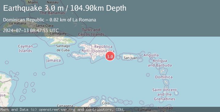 Map of DOMINICAN REPUBLIC REGION