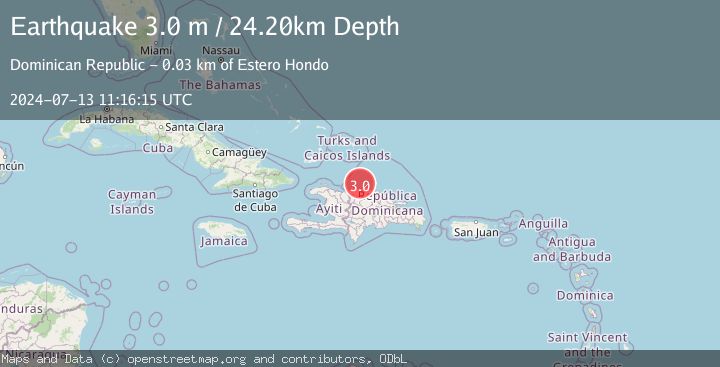 Map of DOMINICAN REPUBLIC REGION