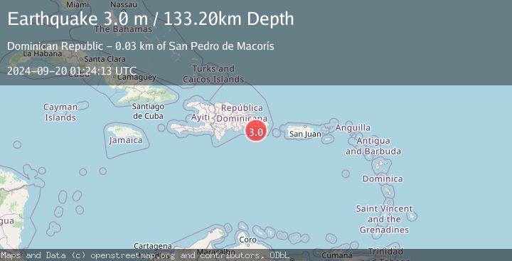 Map of DOMINICAN REPUBLIC REGION